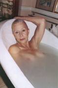 Helen Mirren in the bath.