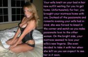 Not the night she had in mind [Cuckquean, Humiliation]