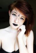 Black Lipstick &amp; Freckles