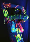 Glow-in-dark body paint