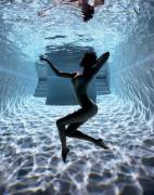 Nude underwater girl