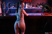 Bailey Knox in the bar