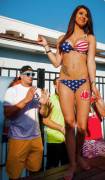 Rob Gronkowski gets crazy judging bikini contest in S. Carolina