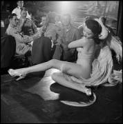 A stripper at New York's Club Samoa on 52nd Street, 1949.