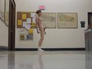 Naked at school