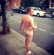 Naked in the street