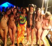 Naked girls at Festival