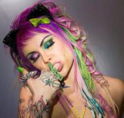 Vandal Vyxen, tattoos makeup and attitude