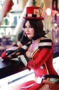 Flawless Mad Moxxi makeup (x-post from our friends at /r/cosplaygirls )