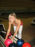 At the bowling alley