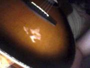 [Proof] Cum on a guitar. sorry about potato quality