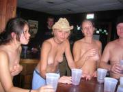 Getting naked at the bar