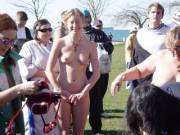 Only one naked at the park