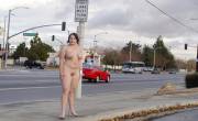 Nude on the street