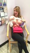 Flashing in the waiting area