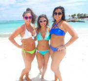 Three beach beauties