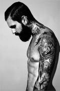 Tattoos and beard