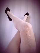So you asked more ;) White floral fishnets