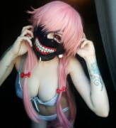 Yuno Gasai mixed with Tokyo Ghoul has some tits!