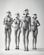 Storm troopers with varying degrees of bush