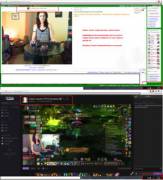 Streamer streams on 2 sites at once (mild)