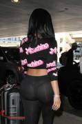Nicki Minaj airport thong (x-post from /r/CandidFashionPolice)