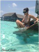 Sensual Jane on holiday in the Maldives