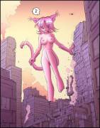 Attack of the 100ft catgirl by Karbo