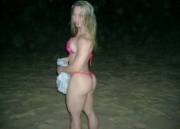 Big ass on the beach