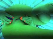 Fun in the tanning bed [GIF]