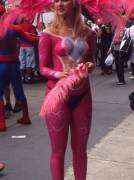 Bodypainted Chick in Times Square