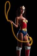 Wonder Woman bodypaint [x-post from /r/NSFWCostumes]