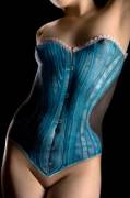 Blue corset