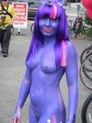 Purple paint (crosspost from /r/NSFWCostumes)