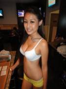 Asian at counter