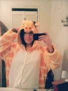 Daddy got me a onesie, I can finally live my dream of being my favorite animal!