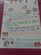 Daddy and I wrote down my rules last night. Today, I decorated them... And went a little sticker crazy!