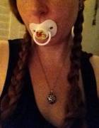 My very first pacifier EVER (Terrible photo but I'm so excited about it and wanted to share straight away, I'm sorry!)