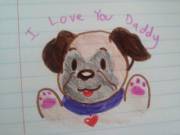 Drew daddy a picture! Daddy loves pugs :)