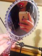 Daddy got me a princess mirror!!! I looooooove it so much!!