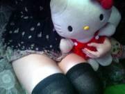 i love long socks and hello kitty!