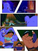 Princess Jasmine is bored; the Genie helps her out (MrDickCumz)