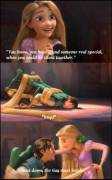 Rapunzel knows...