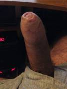 My small, hard, tight foreskinned cock
