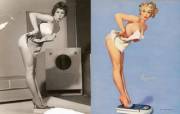 Photoshop in the 1950's: Pin-Up Girls before and after [SFW] [x-post from /r/pics]