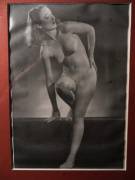 Picked this nude up at a junk sale. Feel like I should know her. Sorry for the shit photo.