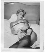 Miriam Fairfax aka Terri Burton: 1950s USA Model In A Rare Bondage Photo.