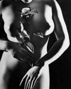 “Nude with Flower” by Minayoshi Takada, 1948.