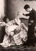 "Telegram for ze mademois….. Ooh la la!” One from a pornographic photoseries in Belle Epoque Paris (most likely 1890s)