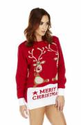 Beautiful Rosie Jones modelling Christmas knitwear for an eBay store